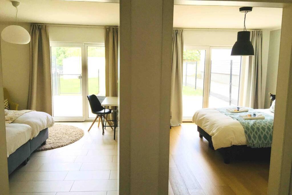 Large Family Retro Flat In City Center- Large Terrace & Garden View, Free Parking Lüksemburg Dış mekan fotoğraf
